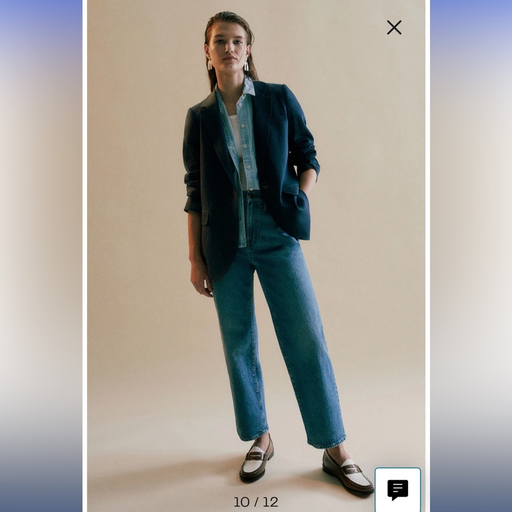Madewell Perfect Vintage Wide-Leg Crop Jean